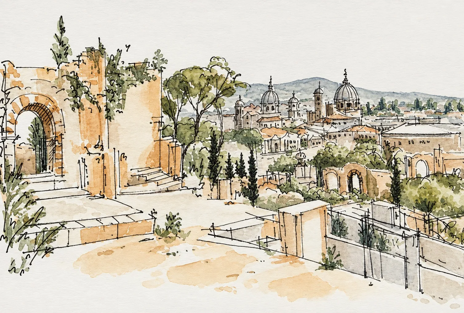 The Living Ruin — Drawing by Beatriz Cottinelli
