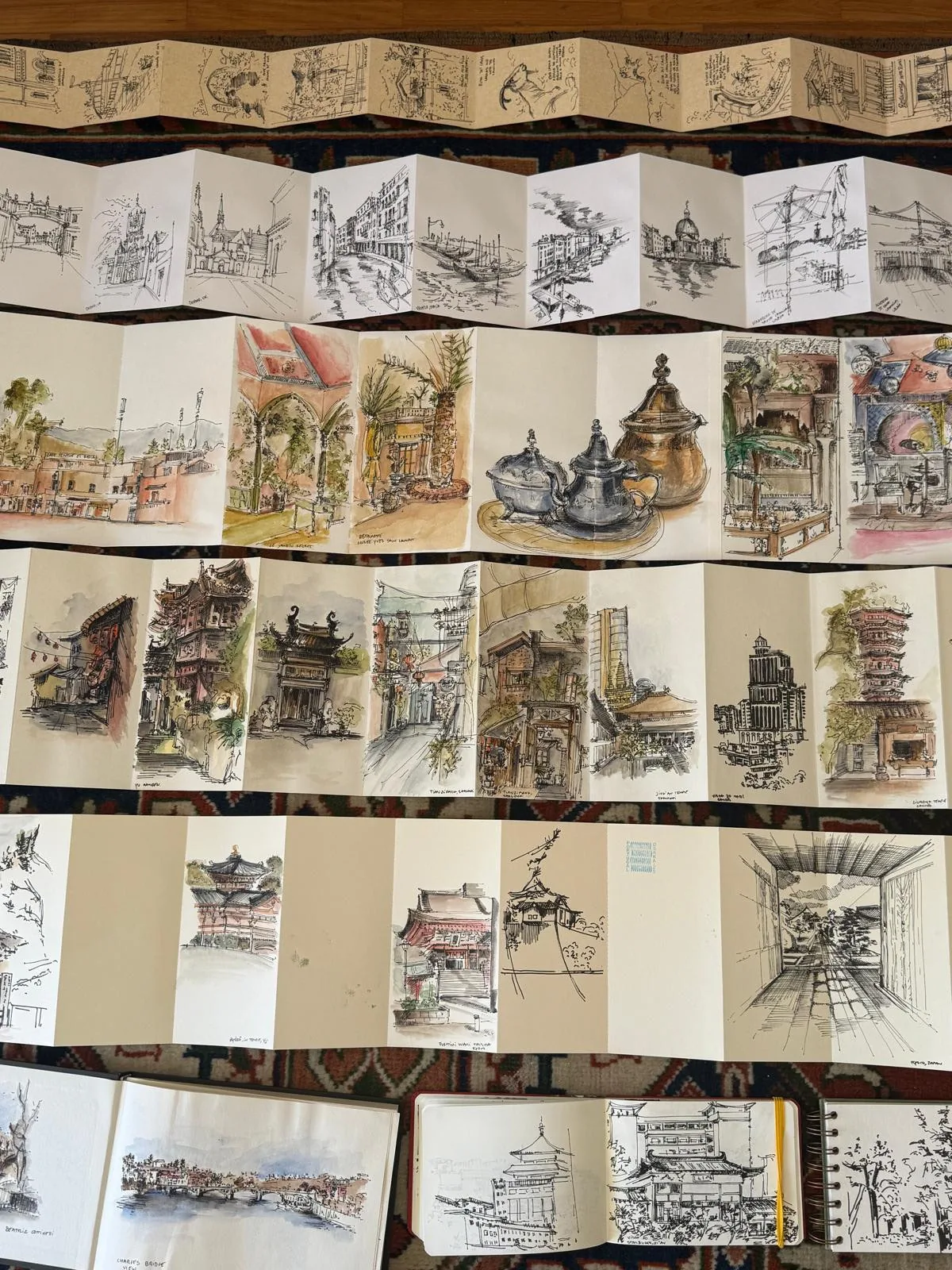 Travelling Through Drawing — Sketchbook photograph by Beatriz Cottinelli