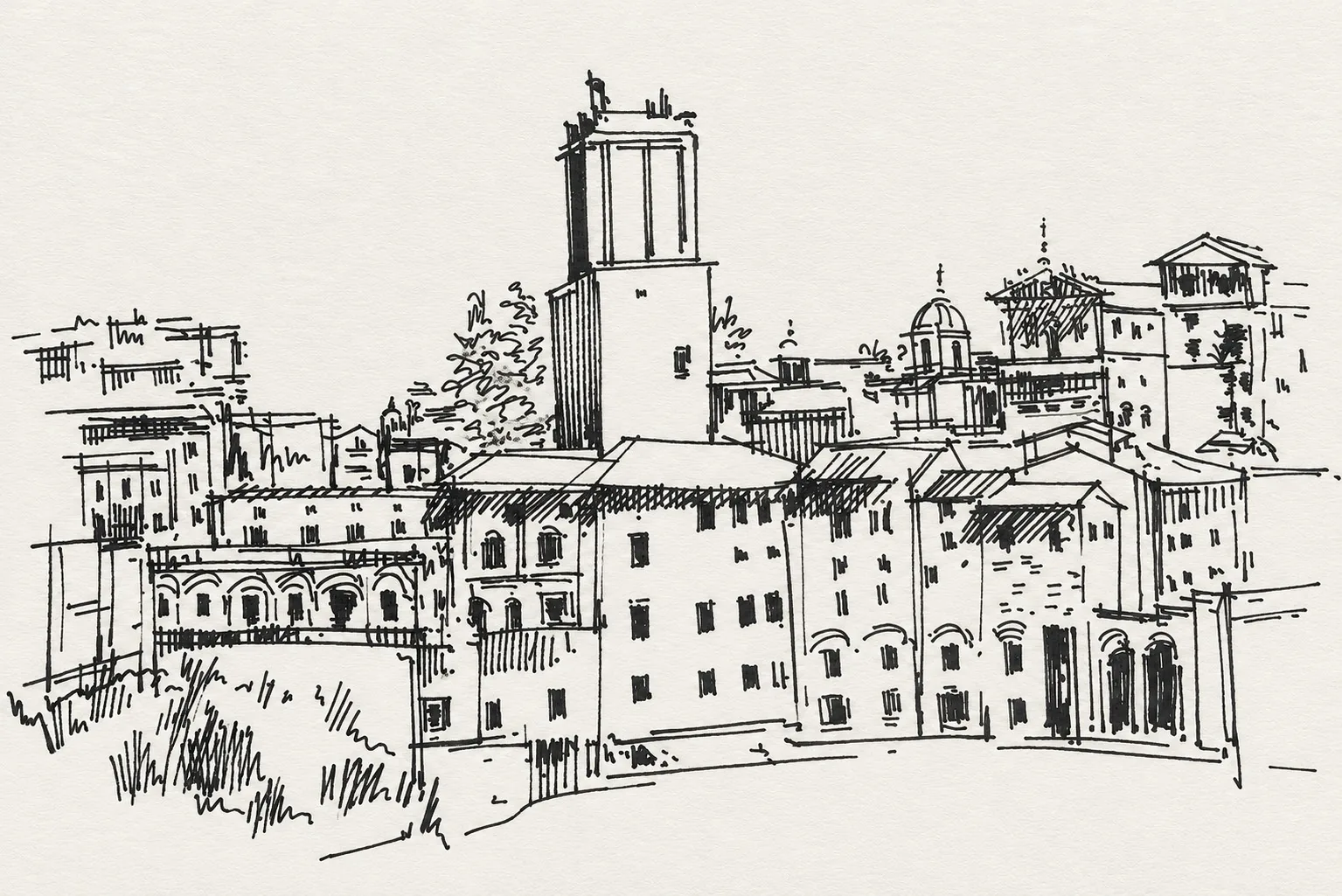The Living Ruin — Drawing by Beatriz Cottinelli