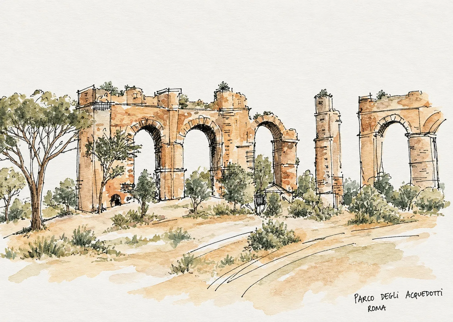 The Living Ruin — Drawing by Beatriz Cottinelli
